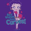 Betty Boop Kids T-shirt Curves Youth Purple Tee Shirt
