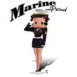 Betty Boop Kids T-shirt Marine Boop Youth White Tee Shirt