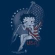 Betty Boop Kids T-shirt Proud Betty Youth Navy Tee Shirt