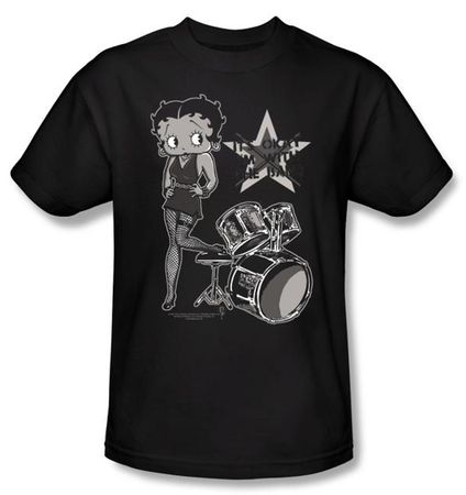 Betty Boop Kids T-shirt With The Band Youth Black Tee Shirt