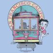 Betty Boop Ladies T-shirt Betty's Trolley Light Blue Tee Shirt