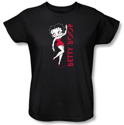 Betty Boop Ladies T-shirt Classic Black Tee Shirt