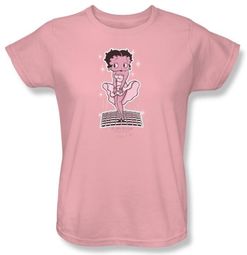 Betty Boop Ladies T-shirt Hollywood Legend Pink Tee Shirt