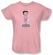 Betty Boop Ladies T-shirt Hollywood Legend Pink Tee Shirt