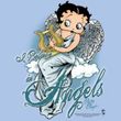 Betty Boop Ladies T-shirt I Believe In Angels Light Blue Tee Shirt