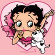 Betty Boop Ladies T-shirt I Love Betty Pink Tee Shirt