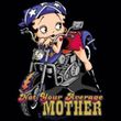 Betty Boop Ladies T-shirt Not Your Average Mother Black Tee Shirt