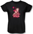 Betty Boop Ladies T-shirt Sexy Star Black Tee Shirt