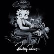 Betty Boop Ladies T-shirt Storm Rider Black Tee Shirt