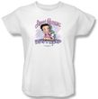 Betty Boop Ladies T-shirt Sweet Dreams White Tee Shirt