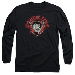 Betty Boop Long Sleeve Shirt Heart You Forever Black Tee T-Shirt Betty Boop Long Sleeve Shirt Heart You Forever Black Tee T-Shirt