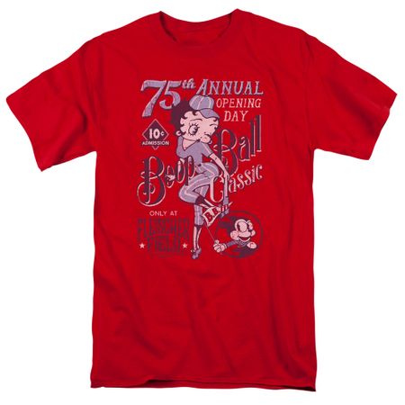 Betty Boop Shirt Boop Ball Red Tee T-Shirt