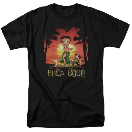 Betty Boop Shirt Hulaboop Black Tee T-Shirt