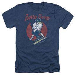 Betty Boop Shirt Team Boop Heather Navy Blue T-Shirt Betty Boop Shirt Team Boop Heather Navy Blue T-Shirt