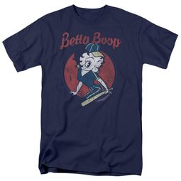 Betty Boop Shirt Team Boop Navy Blue Tee T-Shirt Betty Boop Shirt Team Boop Navy Blue Tee T-Shirt
