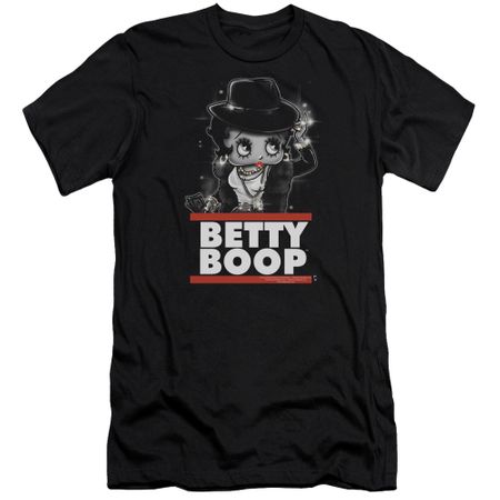 Betty Boop Slim Fit Shirt Bling Bling Boop Black T-Shirt