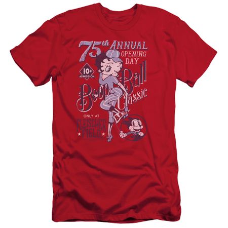 Betty Boop Slim Fit Shirt Boop Ball Red T-Shirt