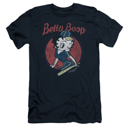 Betty Boop Slim Fit Shirt Team Boop Navy Blue T-Shirt