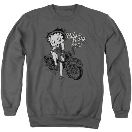 Betty Boop Sweatshirt BBMC Adult Charcoal Sweat Shirt