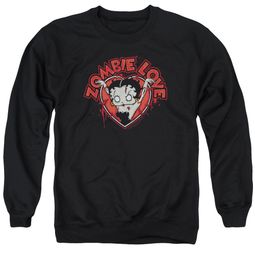 Betty Boop Sweatshirt Heart You Forever Adult Black Sweat Shirt Betty Boop Sweatshirt Heart You Forever Adult Black Sweat Shirt