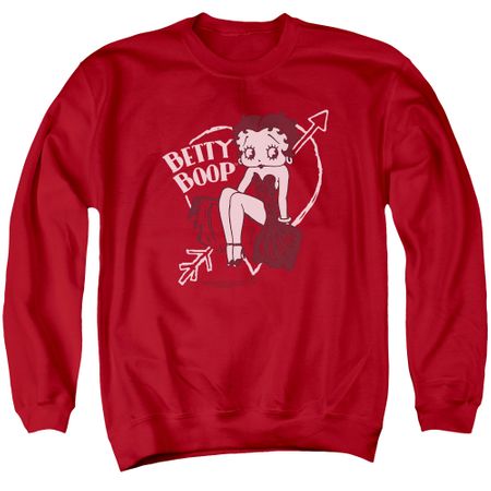 Betty Boop Sweatshirt Lover Girl Adult Red Sweat Shirt