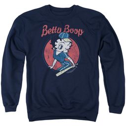 Betty Boop Sweatshirt Team Boop Adult Navy Blue Sweat Shirt Betty Boop Sweatshirt Team Boop Adult Navy Blue Sweat Shirt