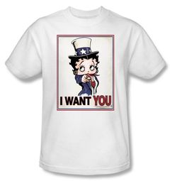 Betty Boop T-shirt Auntie Boop Adult White Tee Betty Boop T-shirt Auntie Boop Adult White Tee