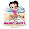 Betty Boop T-shirt Beach Betty Adult White Tee
