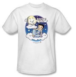 Betty Boop T-shirt Betty Bye Adult White Tee Betty Boop T-shirt Betty Bye Adult White Tee