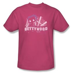 Betty Boop T-shirt Bettywood Adult Hot Pink Tee Betty Boop T-shirt Bettywood Adult Hot Pink Tee