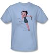 Betty Boop T-shirt Blah Blah Blah Adult Light Blue Tee
