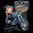 Betty Boop T-shirt Boop Choppers Adult Black Tee
