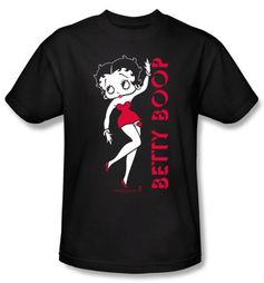 Betty Boop T-shirt Classic Adult Black Tee Shirt Betty Boop T-shirt Classic Adult Black Tee Shirt