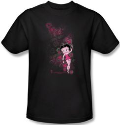 Betty Boop T-shirt Cutie Adult Black Tee Shirt Betty Boop T-shirt Cutie Adult Black Tee Shirt