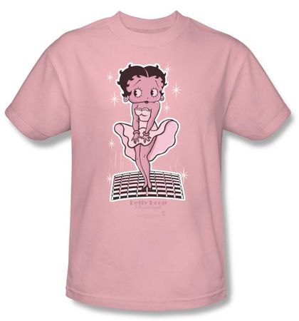 Betty Boop T-shirt Hollywood Legend Adult Pink Tee