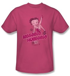 Betty Boop T-shirt Kissable Huggable Adult Hot Pink Tee Shirt Betty Boop T-shirt Kissable Huggable Adult Hot Pink Tee Shirt