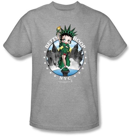 Betty Boop T-shirt NYC Adult Athletic Heather Tee