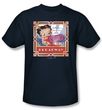 Betty Boop T-shirt On Broadway Adult Navy Blue Tee