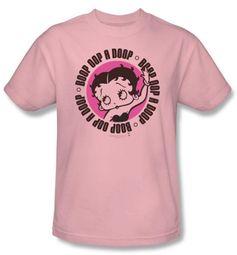 Betty Boop T-shirt Oop A Doop Adult Pink Tee Betty Boop T-shirt Oop A Doop Adult Pink Tee