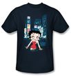 Betty Boop T-shirt Square Adult Black Tee
