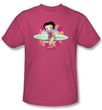 Betty Boop T-shirt Surf Adult Hot Pink Tee