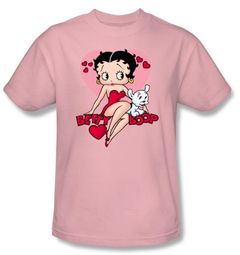 Betty Boop T-shirt Sweetheart Adult Pink Tee Betty Boop T-shirt Sweetheart Adult Pink Tee