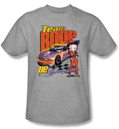 Betty Boop T-shirt Team Boop Adult Athletic Heather Tee Shirt Betty Boop T-shirt Team Boop Adult Athletic Heather Tee Shirt