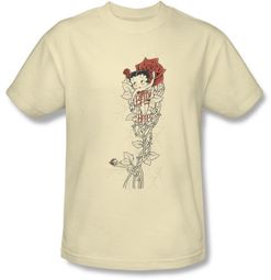 Betty Boop T-shirt Thorns Adult Cream Tee Betty Boop T-shirt Thorns Adult Cream Tee