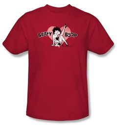 Betty Boop T-shirt Vintage Cutie Pup Adult Red Tee Shirt Betty Boop T-shirt Vintage Cutie Pup Adult Red Tee Shirt
