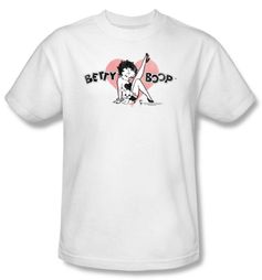 Betty Boop T-shirt Vintage Cutie Pup Adult White Tee Shirt Betty Boop T-shirt Vintage Cutie Pup Adult White Tee Shirt