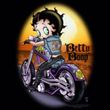 Betty Boop T-shirt Wild Biker Adult Black Tee