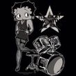 Betty Boop T-shirt With The Band Adult Black Tee