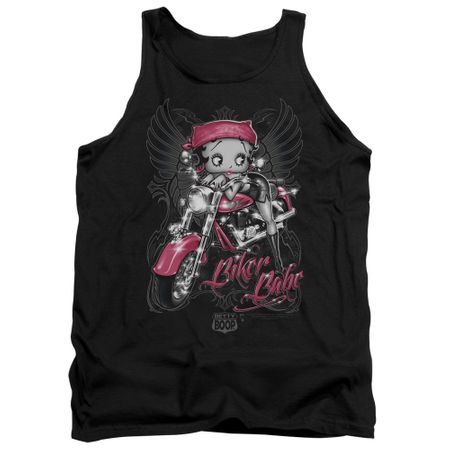 Betty Boop Tank Top Biker Babe Black Tanktop