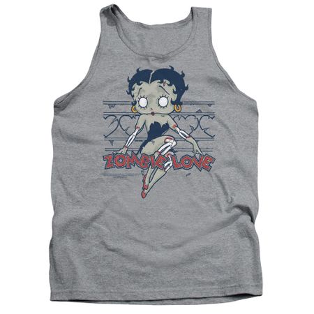 Betty Boop Tank Top Zombie Pinup Athletic Heather Tanktop